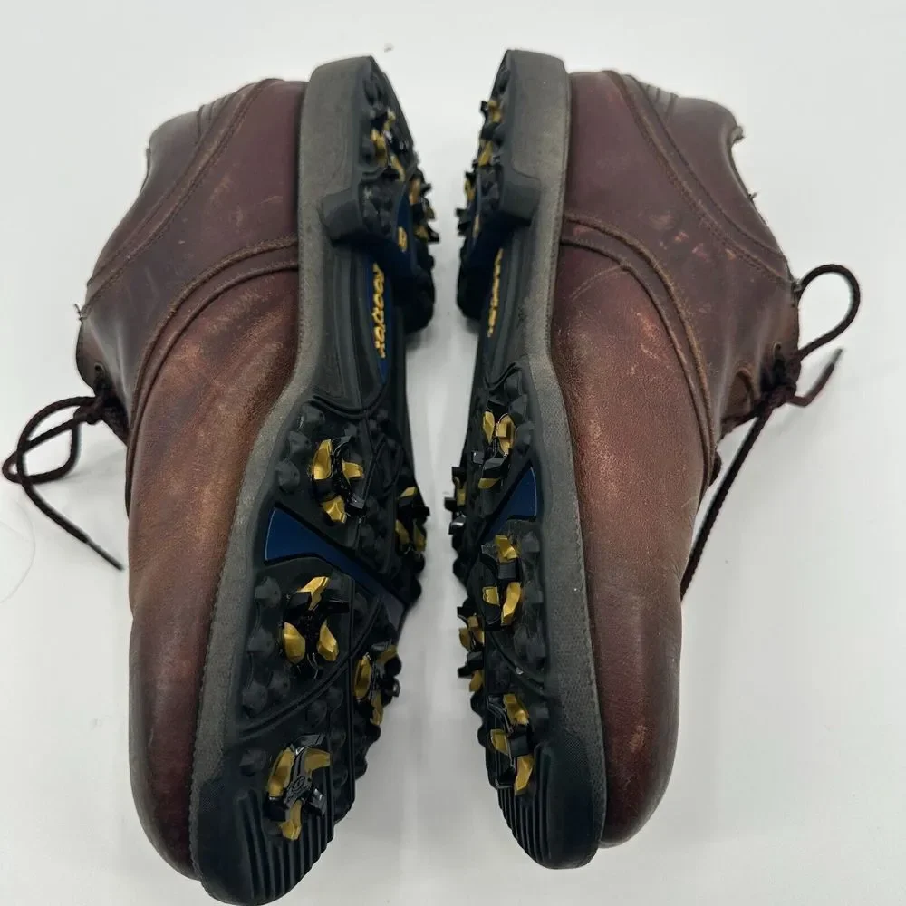 FootJoy eComfort‎ Golf Shoes Mens 9M Brown Leather Lace Up Waterproof 57735
